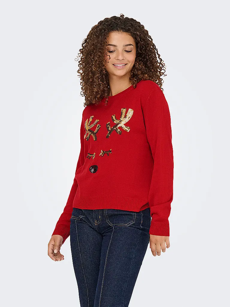 ONLY | Pullover ONLXMAS | rot