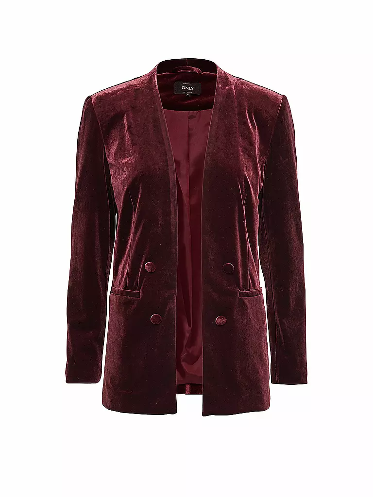 ONLY | Samt-Blazer "Luxe Velvet" | braun