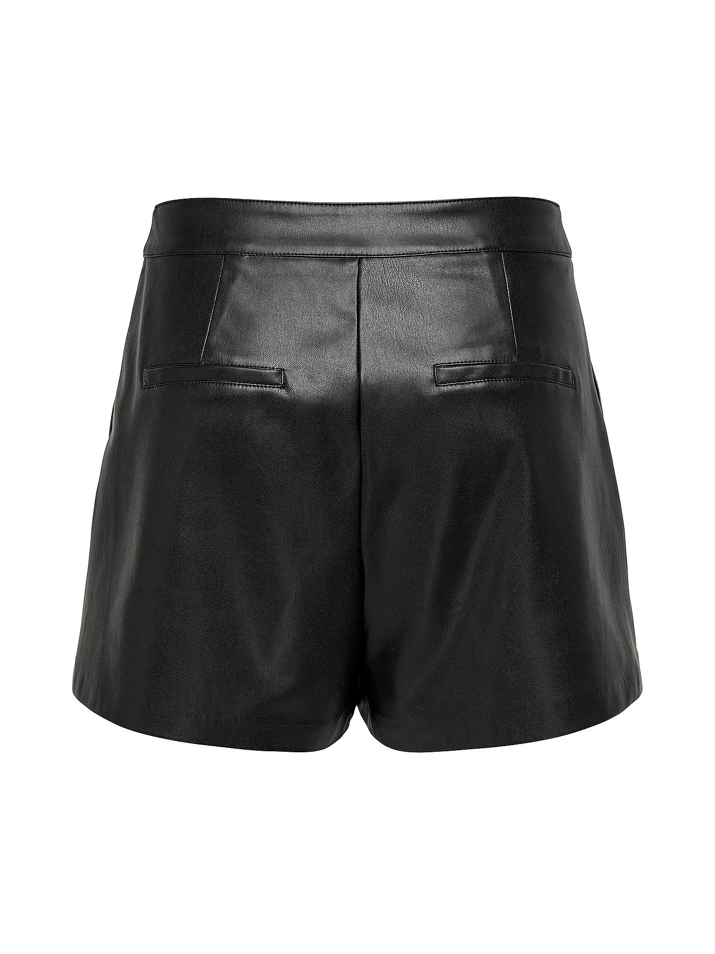 ONLY | Shorts in Lederoptik ONLTRICIA  | schwarz