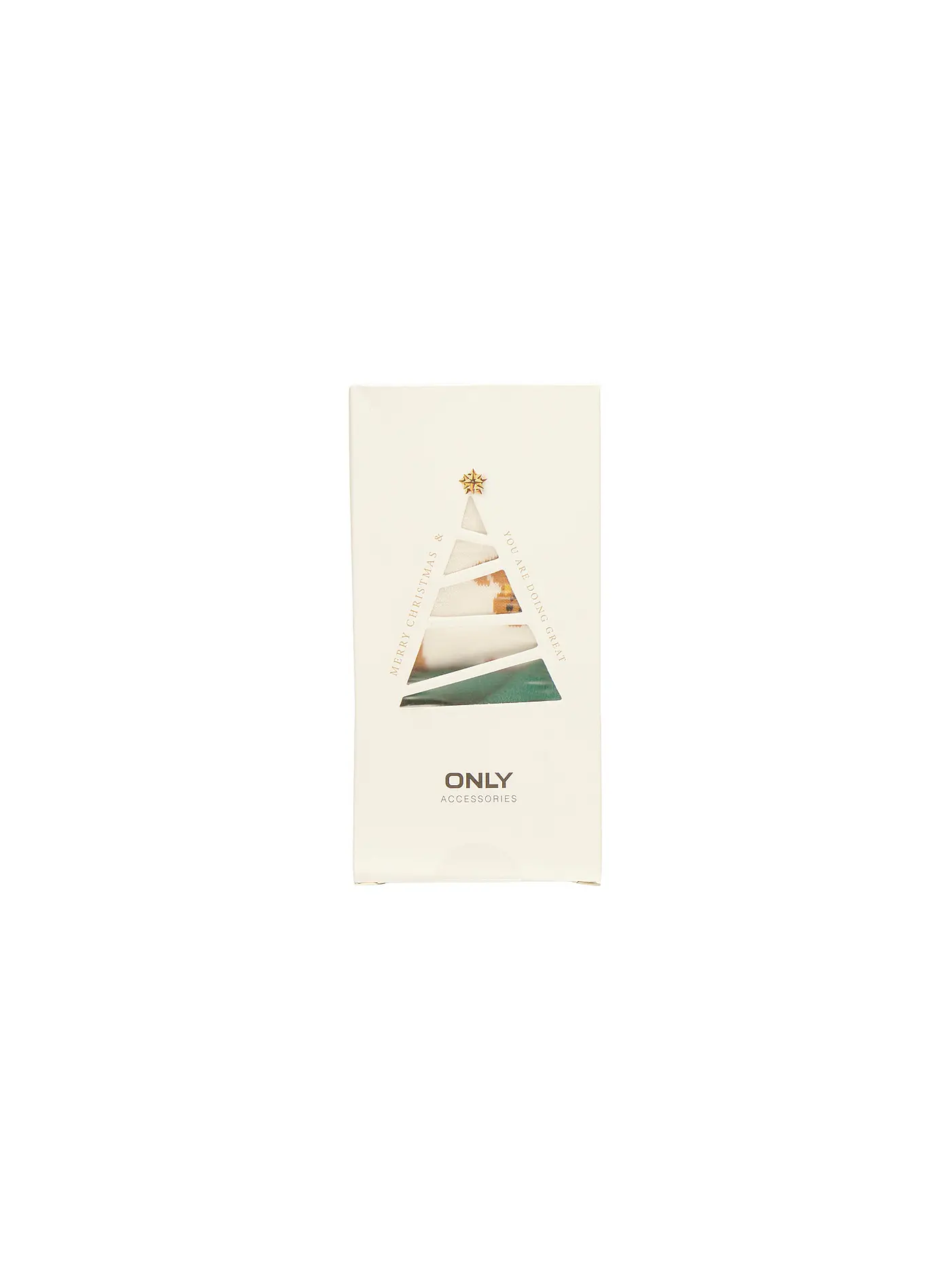 ONLY | Socken ONLCHRISTMAS 2er Pkg. white cookie snowflake | weiss
