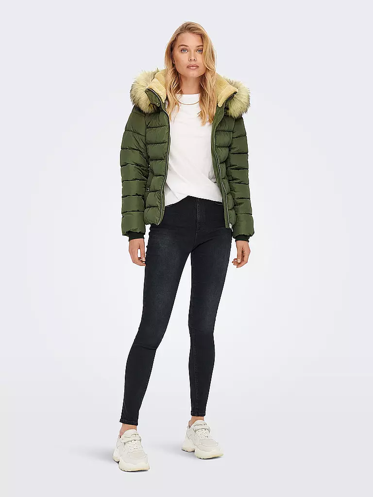 ONLY | Steppjacke ONLCAMILLA | dunkelgrün