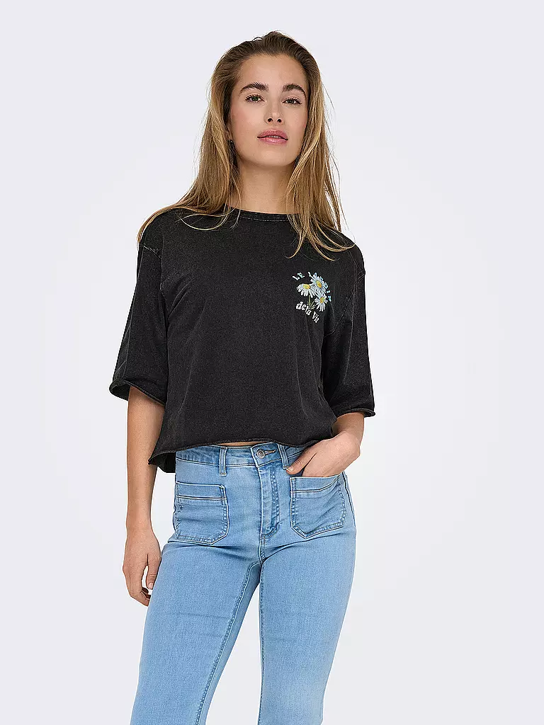 ONLY | T-Shirt  ONLLUCY | hellgrau