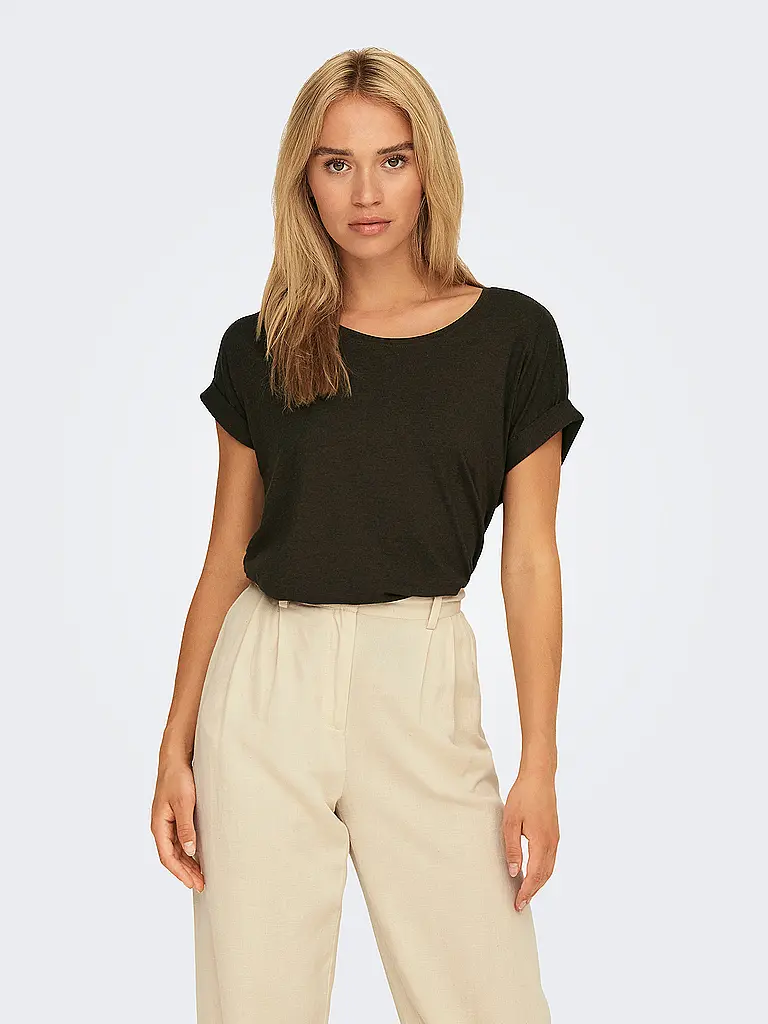 ONLY | T-Shirt  | braun