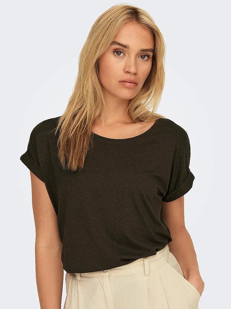 ONLY | T-Shirt  | braun