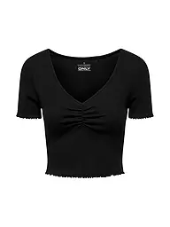 ONLY | T-Shirt Cropped Fit ONLBETTY | schwarz