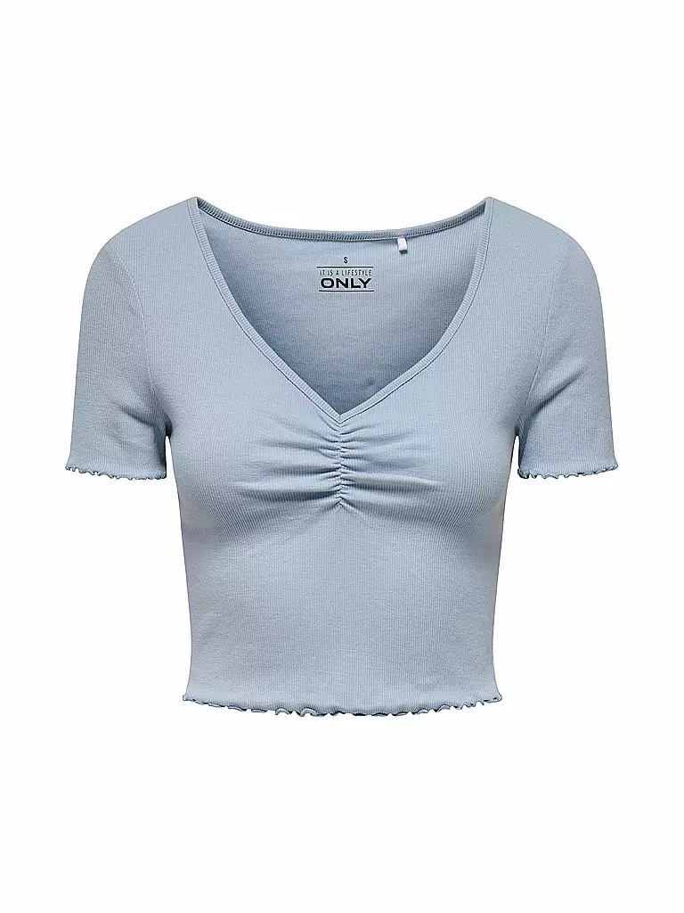ONLY | T-Shirt Cropped Fit ONLBETTY | hellblau