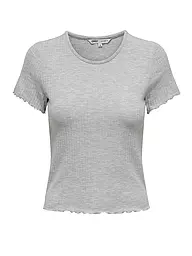 ONLY | T-Shirt Cropped ONLEMMA | hellgrau