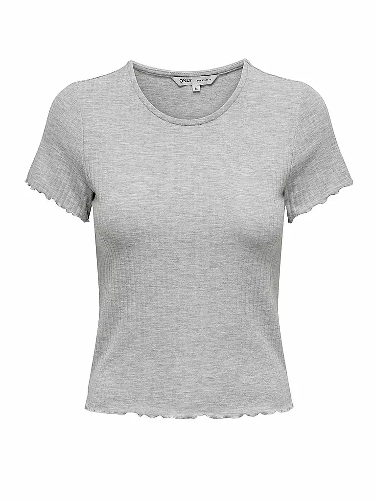 ONLY | T-Shirt Cropped ONLEMMA | hellgrau