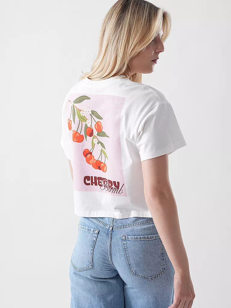ONLY | T-Shirt ONLANNBEL LIFE | creme