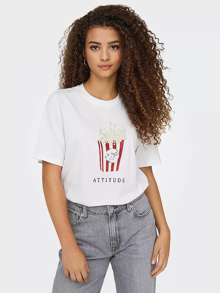 ONLY | T-Shirt ONLBURST | weiss