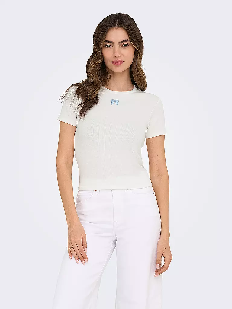 ONLY | T-Shirt ONLDANIELLA | weiss