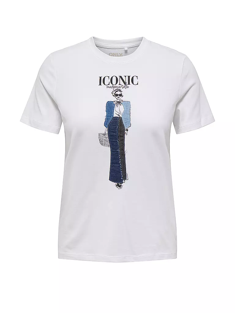 ONLY | T-Shirt ONLEMMA | weiss