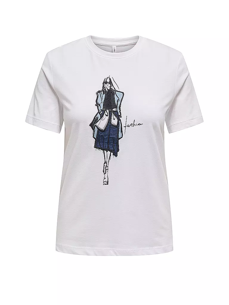 ONLY | T-Shirt ONLEMMA | weiss