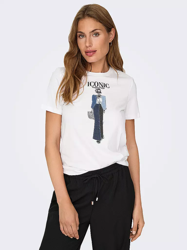 ONLY | T-Shirt ONLEMMA | weiss