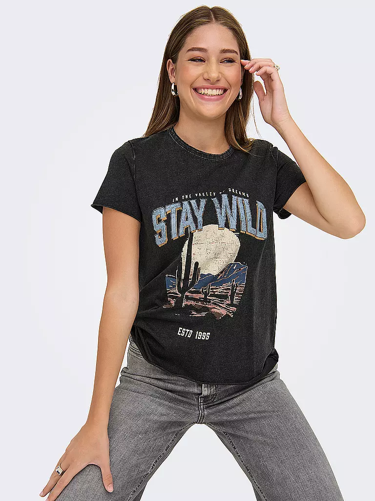 ONLY | T-Shirt ONLLUCY | schwarz