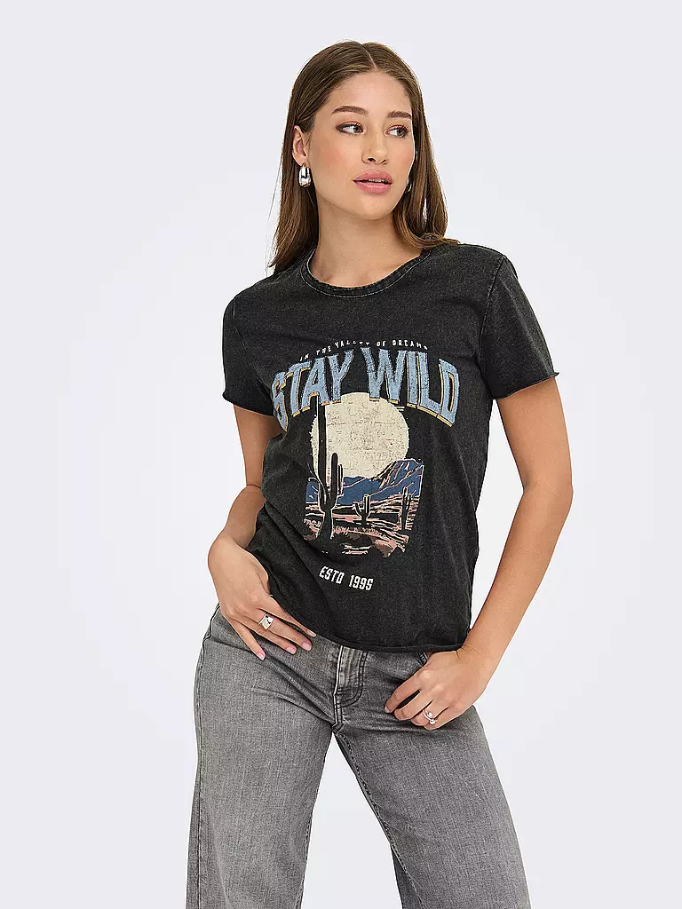 ONLY | T-Shirt ONLLUCY | schwarz
