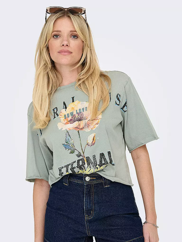ONLY | T-Shirt ONLLUCY | hellgrau