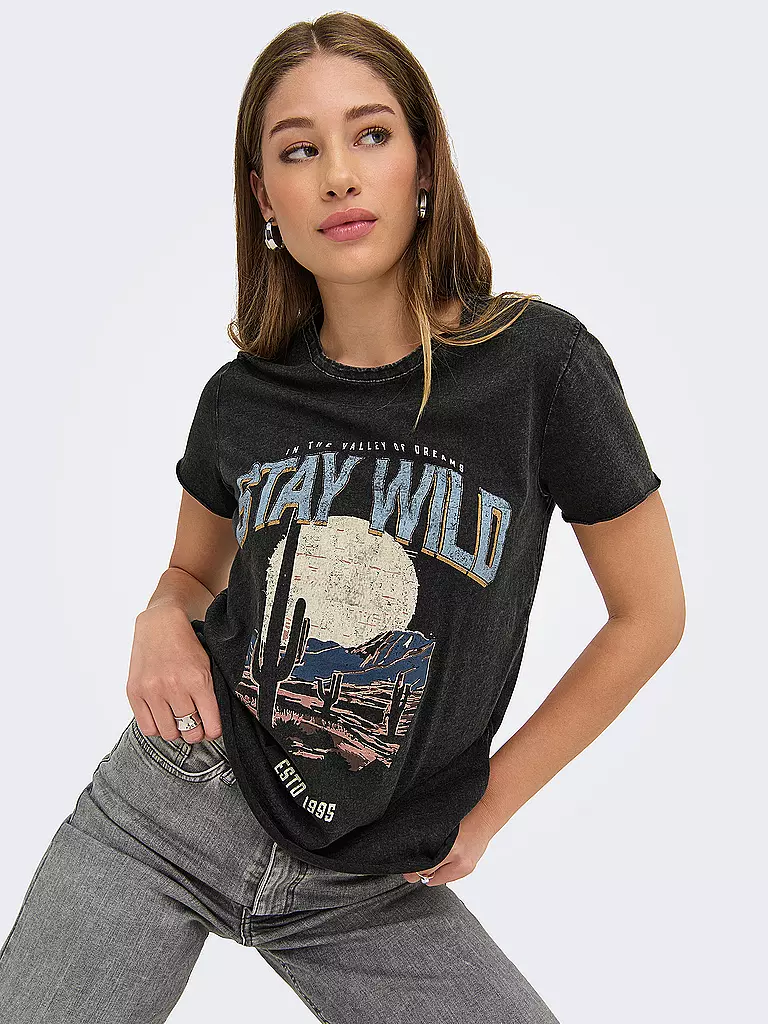 ONLY | T-Shirt ONLLUCY | schwarz