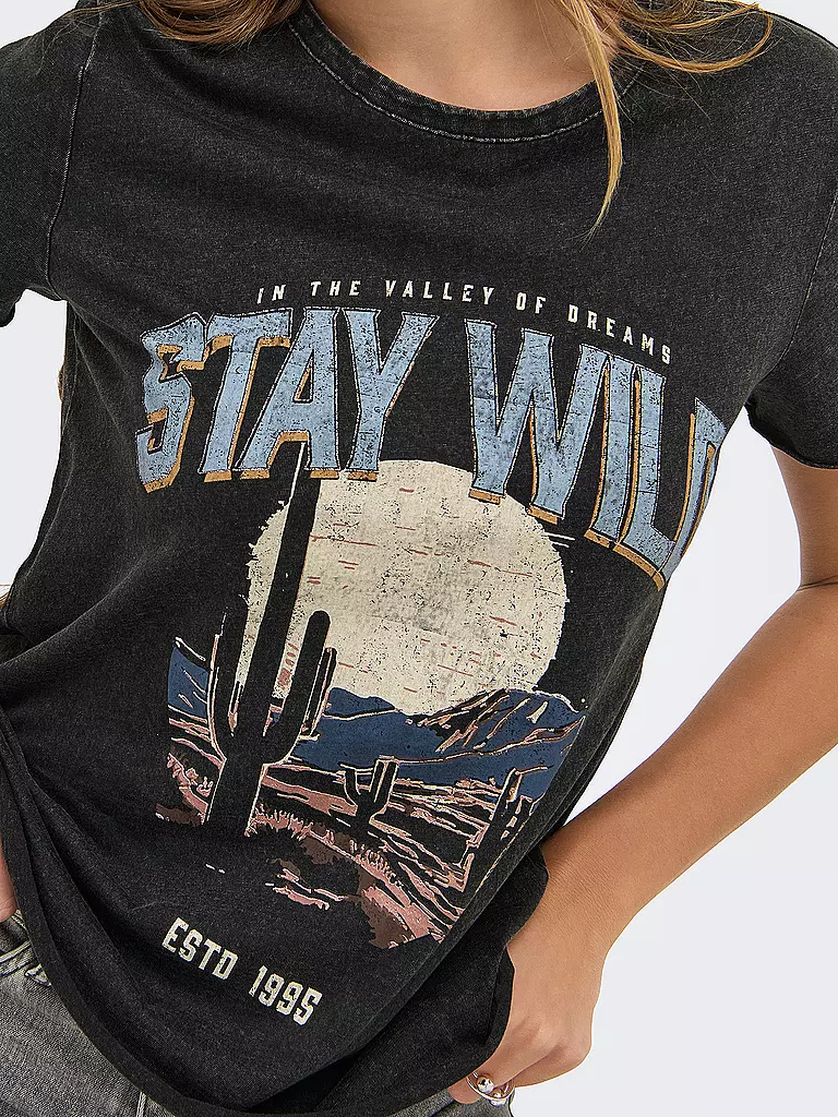ONLY | T-Shirt ONLLUCY | schwarz