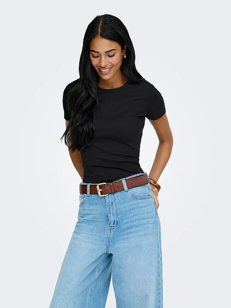 ONLY | T-Shirt ONLVAL | schwarz