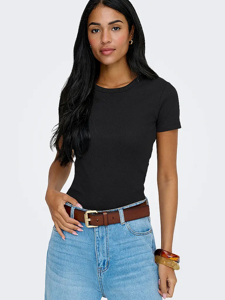 ONLY | T-Shirt ONLVAL | schwarz