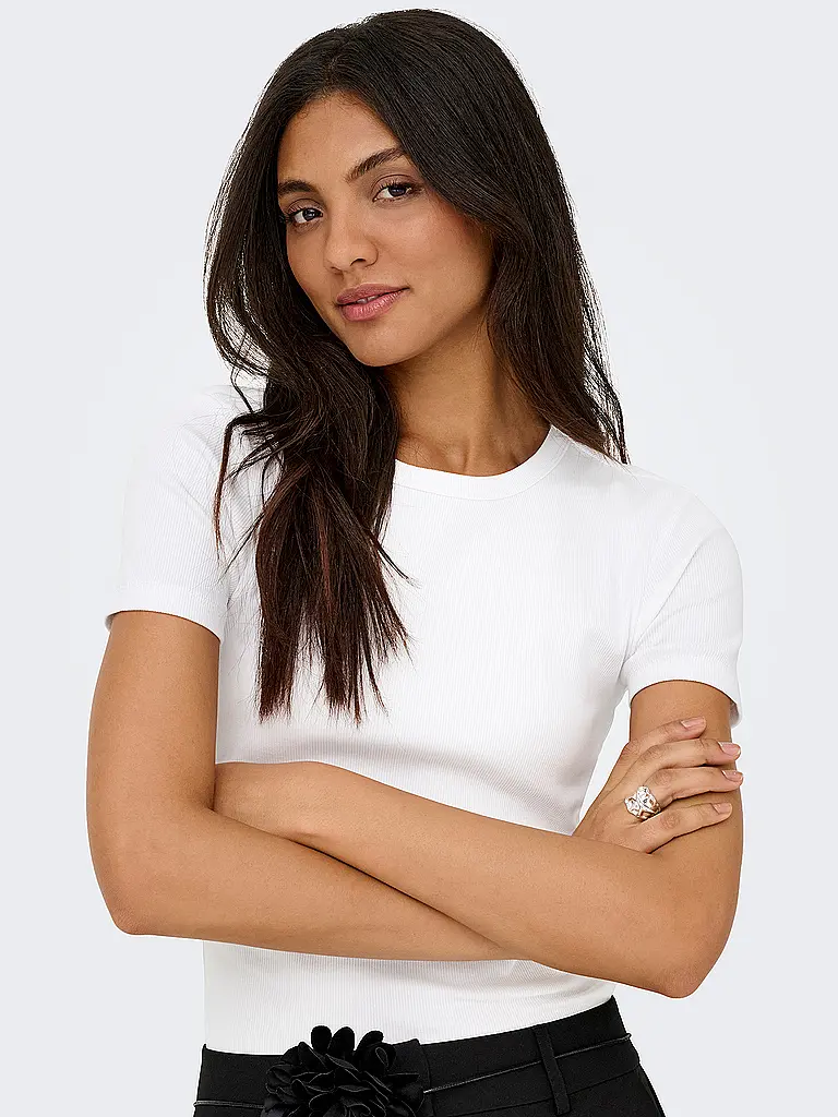 ONLY | T-Shirt ONLVAL | weiss