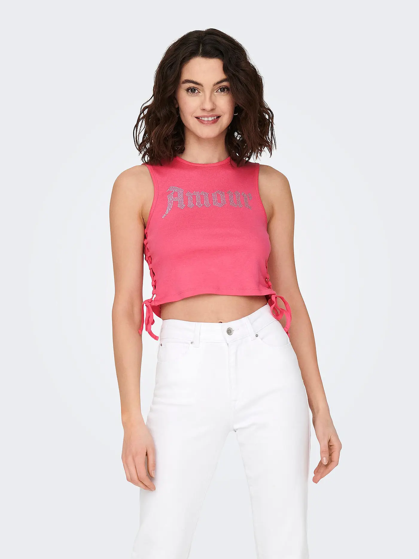 ONLY | Top Cropped Fit ONLTELMA | pink