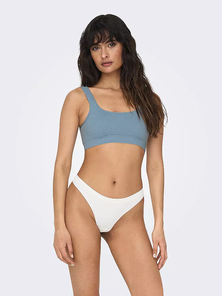 ONLY | Top Cropped Fit ONLVICKYRIB | schwarz