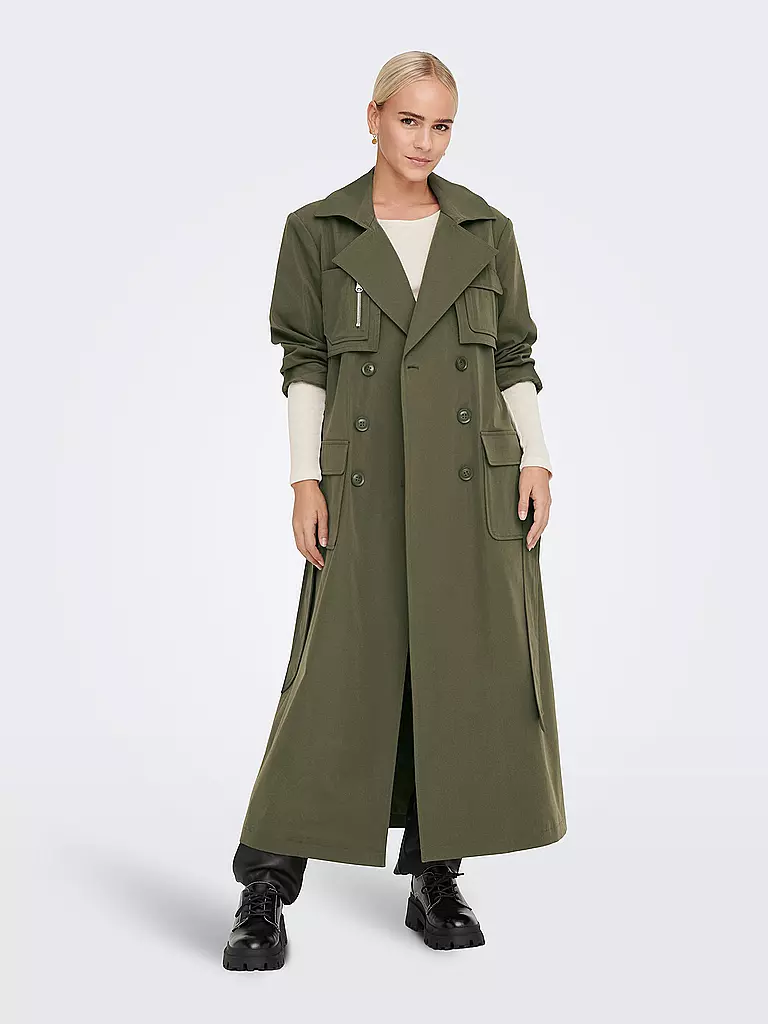 ONLY | Trenchcoat ONLKASTANJE  | olive