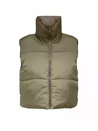 ONLY | Wendesteppgilet Cropped Fit ONLRICKY  | olive