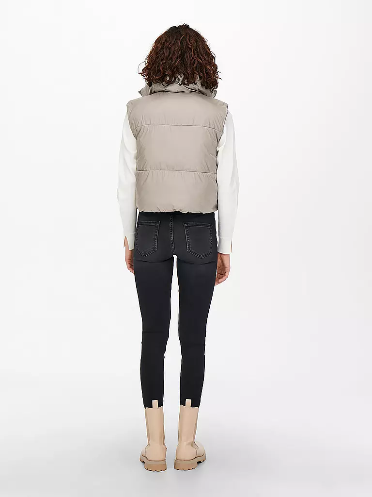 ONLY | Wendesteppgilet Cropped Fit ONLRICKY  | beige