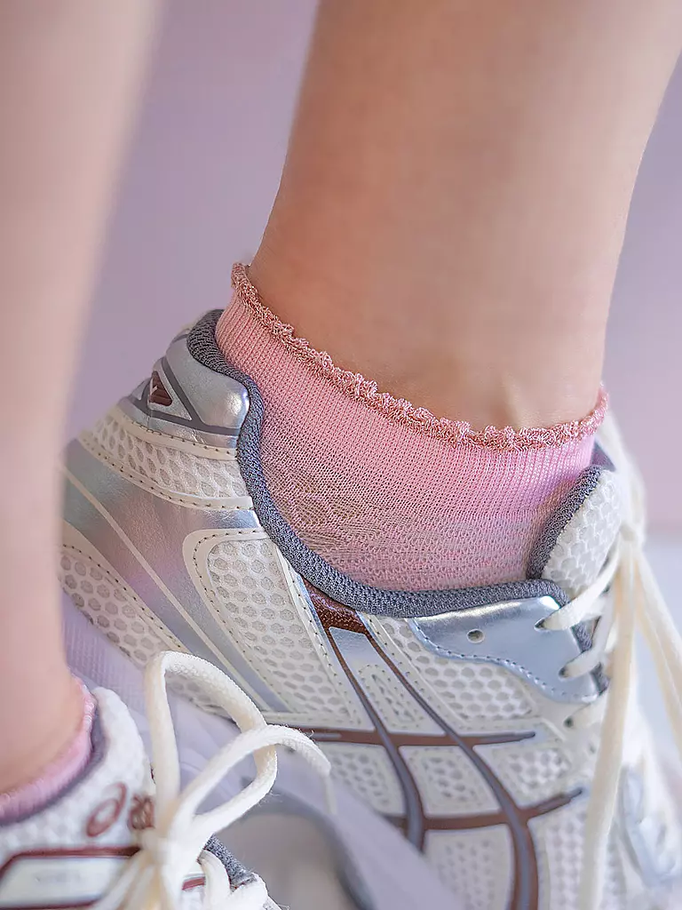 OOLEY | Socken 2er Pkg. ELEGANT S. Rose/White | hellgrün