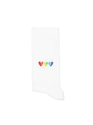 OOLEY | Socken ICON pink smile | weiss
