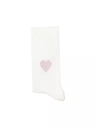OOLEY | Socken ICON pink smile | weiss