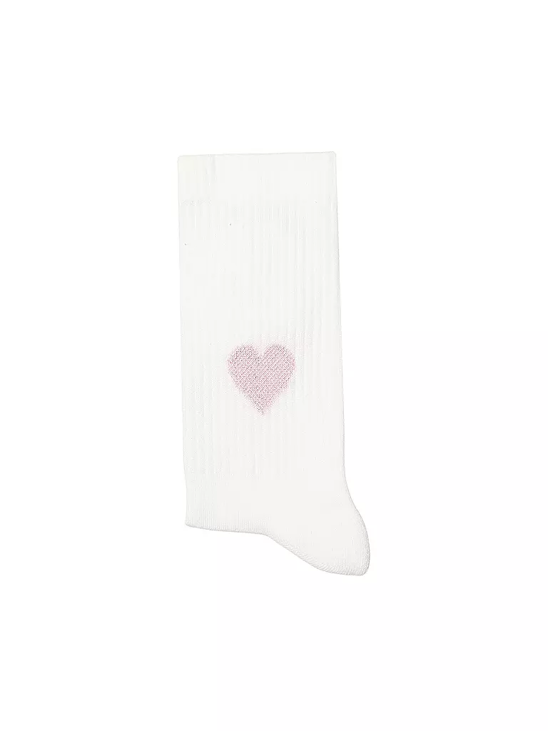 OOLEY | Socken ICON glitter love lilac | weiss