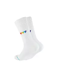 OOLEY | Socken ICON  LOVE AND PEACE weiss | weiss