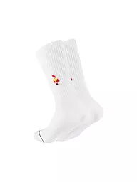 OOLEY | Socken ICON GLITTER LOVE weiss | weiss