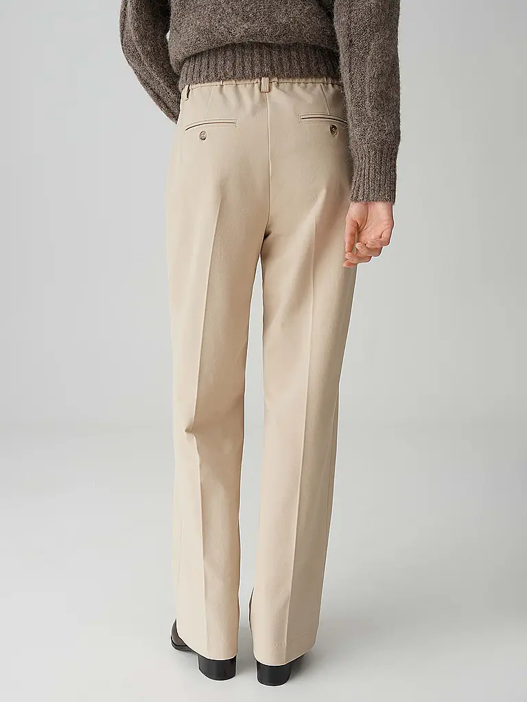 OPUS PANTS | Hose Flared Fit MOIRA | Beige
