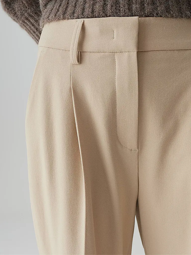 OPUS PANTS | Hose Flared Fit MOIRA | Beige