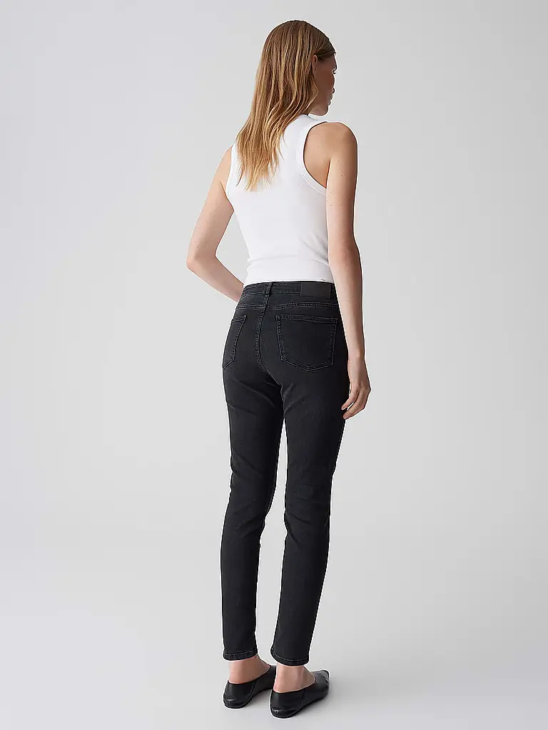 OPUS PANTS | Jeans Skinny Fit 7/8 ENJA EASE | schwarz