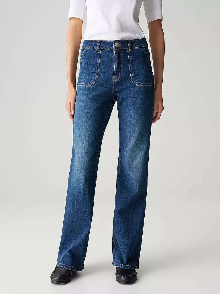 OPUS PANTS | Jeans Straight Fit MELLY CRUSH | dunkelblau