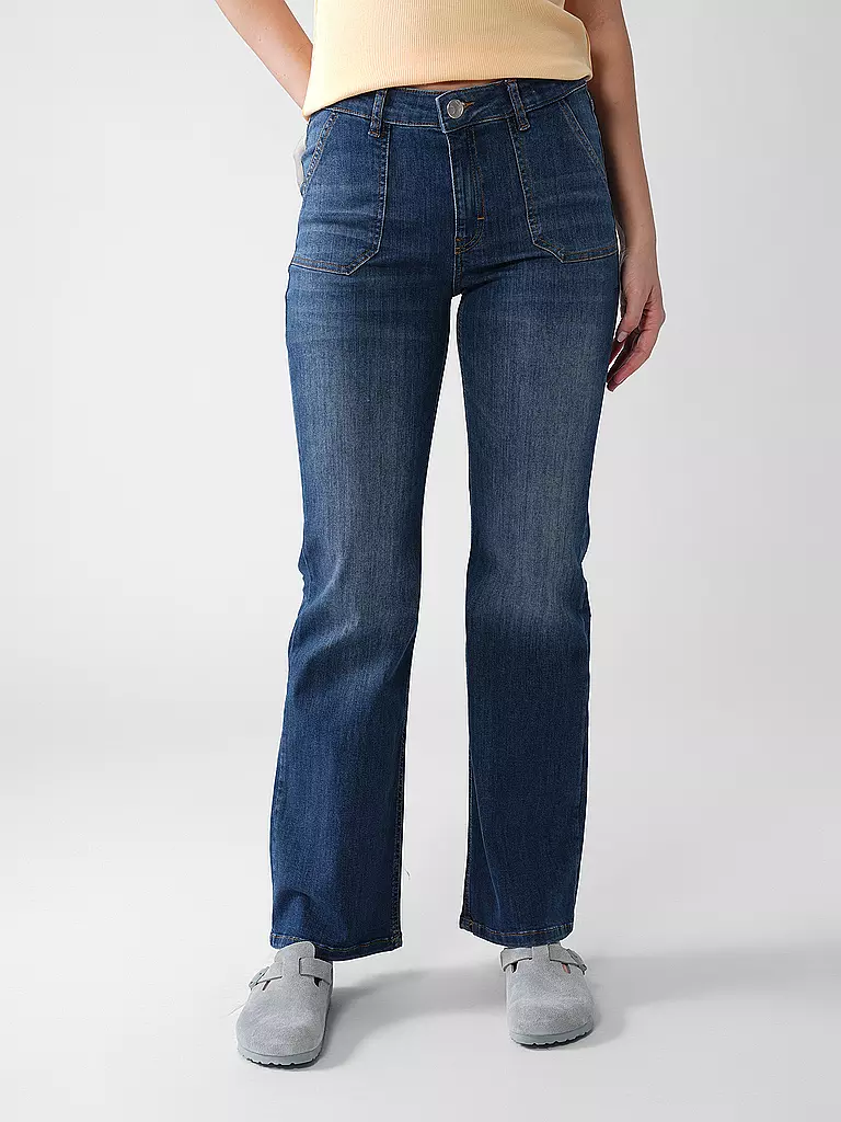 OPUS PANTS | Jeans Straight Fit MELLY CRUSH | dunkelblau