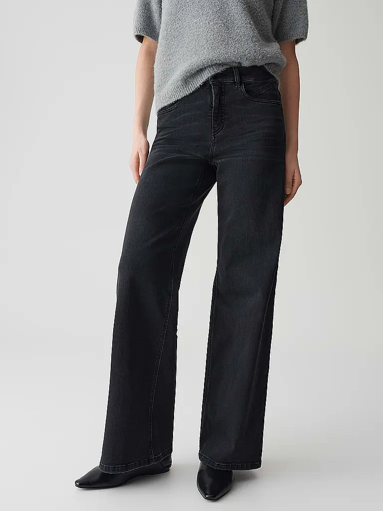 OPUS PANTS | Jeans Wide Leg MELLY COOL | schwarz