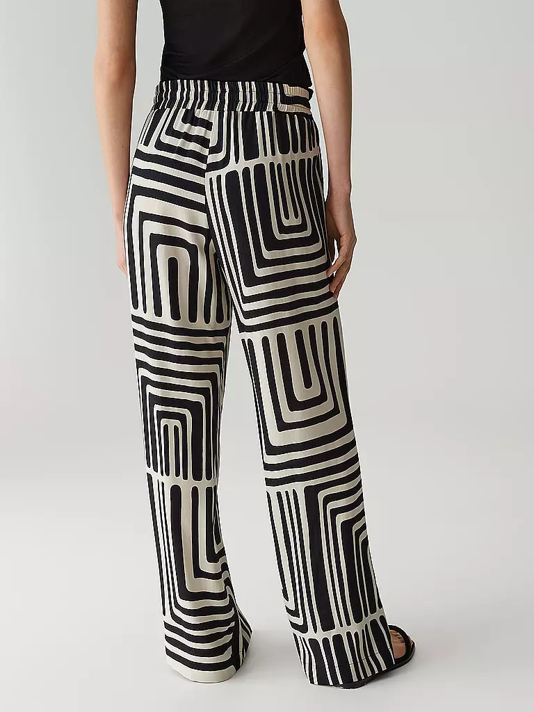 OPUS PANTS | Marlenehose MALOTTA ABSTRACT | beige