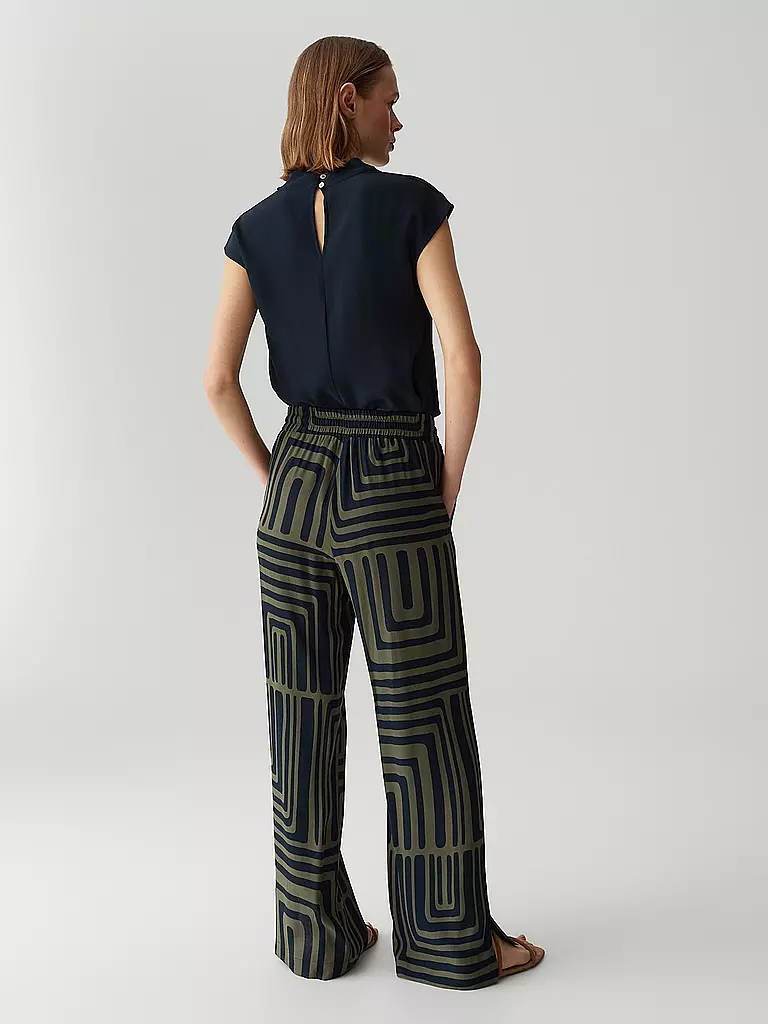 OPUS PANTS | Marlenehose MALOTTA ABSTRACT | olive