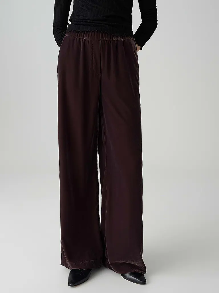 OPUS PANTS | Marlenehose MUCIA SOFT | Beere