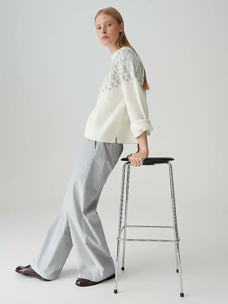 OPUS PANTS | Marlenehose MUCIA | Hellgrau