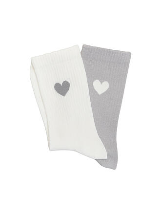 OPUS | Socken YENNIS LOVE 2er Pkg. hazy fog melange
