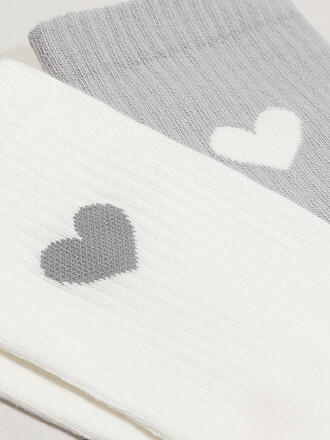 OPUS | Socken YENNIS LOVE 2er Pkg. hazy fog melange