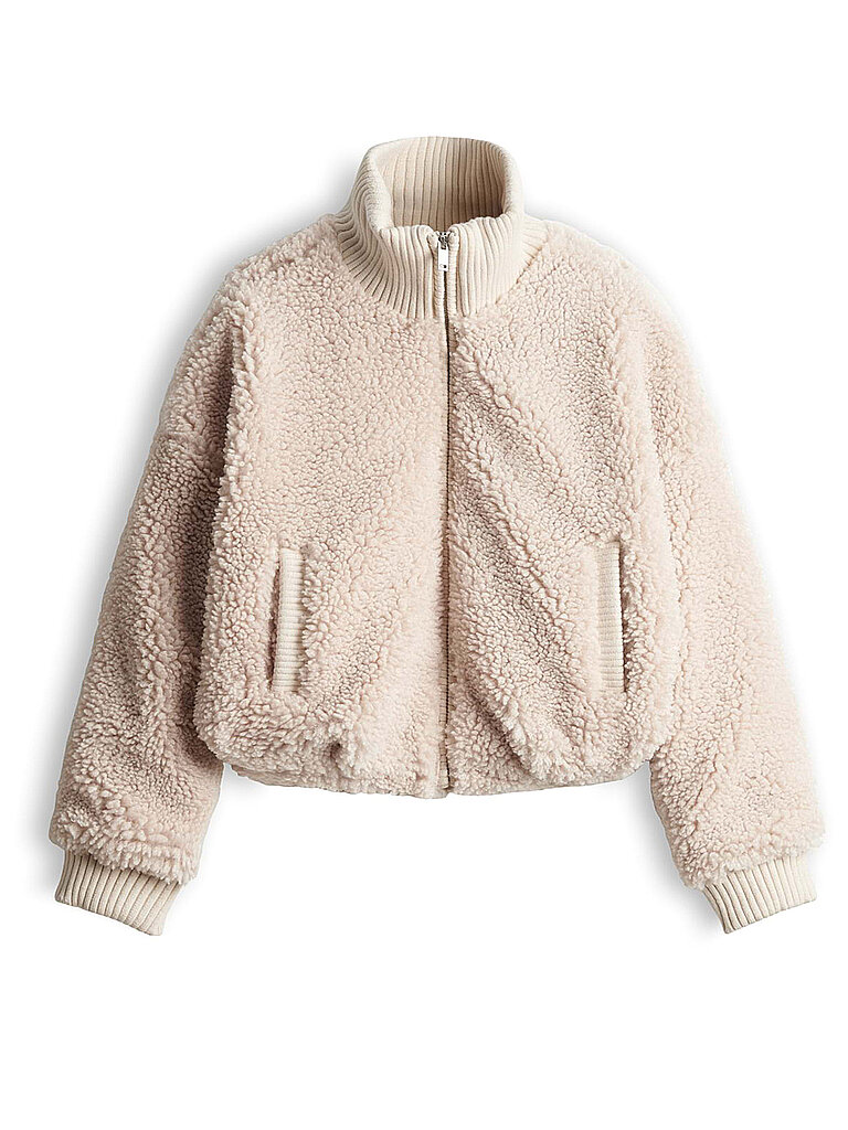 OPUS Jacke in Felloptik HALKARA beige | 38
